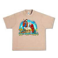Burro Love Came Down Urban Heavy Tee - CowhideDigitalArt