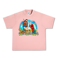 Salmon Love Came Down Urban Heavy Tee - CowhideDigitalArt