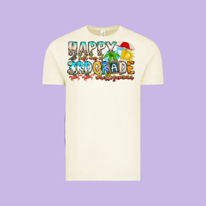 Name Farewell 3rd Grade  Hello Summer Vintage Tee Designed By Cowhidedigitalart