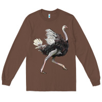 Chestnut Ostrich Long Sleeve Tee - LillyAllenDesigns