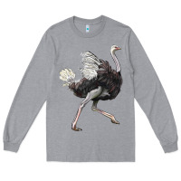Heather Grey Ostrich Long Sleeve Tee - LillyAllenDesigns