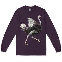 Plum Ostrich Long Sleeve Tee - LillyAllenDesigns