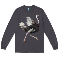 Smoke Ostrich Long Sleeve Tee - LillyAllenDesigns