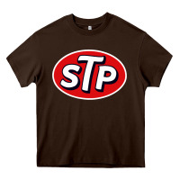 Chocolate Brown stp motor Heavy Core Tee - linhVisuals