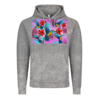 Cloud Rock Flower Hummingbird Vintage Hoodie - Artiststas
