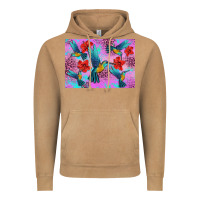 Vintage Camel Flower Hummingbird Vintage Hoodie - Artiststas