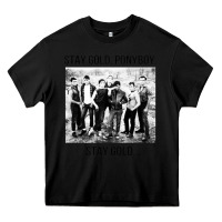 Black the outsiders Heavy Core Tee - linhVisuals