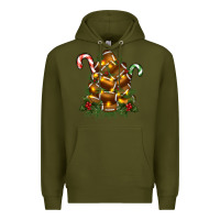 Army Green football tree christmas Premium Hoodie - RanaPortraitStore
