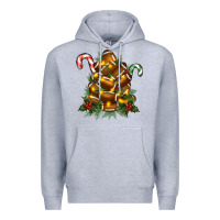 Heather Grey football tree christmas Premium Hoodie - RanaPortraitStore