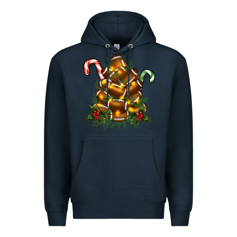 Football Tree Christmas Premium Hoodie by RanaPortraitStore | Teevron