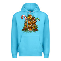 Ocean Blue football tree christmas Premium Hoodie - RanaPortraitStore