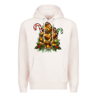 Pale Pink football tree christmas Premium Hoodie - RanaPortraitStore