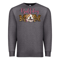 Charcoal Heather Bulldog Mom Premium Sweatshirt - Jasminsmagicworld