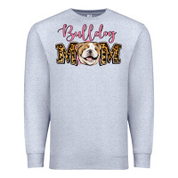 Heather Grey Bulldog Mom Premium Sweatshirt - Jasminsmagicworld
