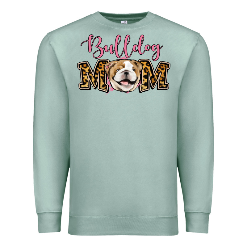 Bulldog Mom Premium Sweatshirt by Jasminsmagicworld | Teevron