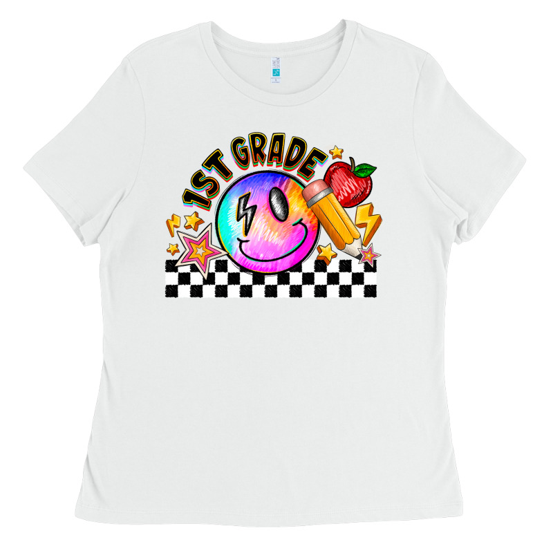 1st Grade Ladies Tee by CowhideDigitalArt | Teevron
