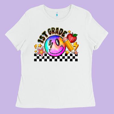 1st Grade Ladies Tee Designed By Cowhidedigitalart