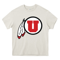 Cream utah utes Heavy Core Tee - linhVisuals
