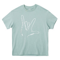 Arona love need no word asl autism awareness sped teacher Heavy Core Tee - linhVisuals