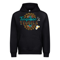 Black turquoise gemstone and taquila Urban Hoodie - RanaPortraitStore