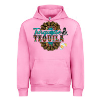 Fuchsia Pink turquoise gemstone and taquila Urban Hoodie - RanaPortraitStore