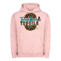 Pigment Salmon turquoise gemstone and taquila Urban Hoodie - RanaPortraitStore
