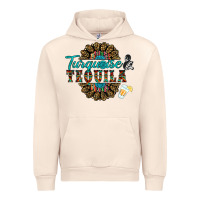 Sandshell turquoise gemstone and taquila Urban Hoodie - RanaPortraitStore
