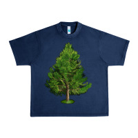 Navy White Pine Tree Illustrations Urban Heavy Tee - LillyAllenDesigns