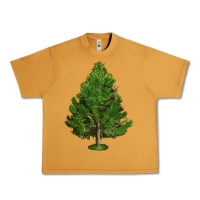 Peanut Butter White Pine Tree Illustrations Urban Heavy Tee - LillyAllenDesigns