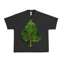 Pigment Black White Pine Tree Illustrations Urban Heavy Tee - LillyAllenDesigns
