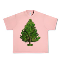 Salmon White Pine Tree Illustrations Urban Heavy Tee - LillyAllenDesigns