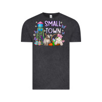 Vintage Black Small Town Easter Day Vintage Tee - CowhideDigitalArt