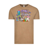 Vintage Coffee Small Town Easter Day Vintage Tee - CowhideDigitalArt