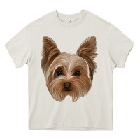 Cream yorkie Heavy Core Tee - Jasminsmagicworld