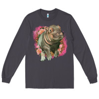 Smoke leopard baby hippo Long Sleeve Tee - LillyAllenDesigns