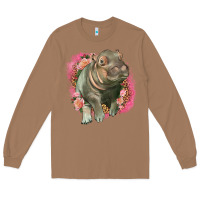 Toasted Coconut leopard baby hippo Long Sleeve Tee - LillyAllenDesigns