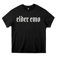 Black elder emo Heavy Core Tee - linhVisuals