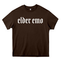 Chocolate Brown elder emo Heavy Core Tee - linhVisuals