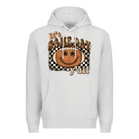 Dove Grey it's game day y'all football smiley face Premium Hoodie - BarkalooDesign