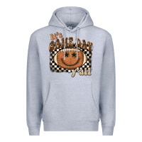 Heather Grey it's game day y'all football smiley face Premium Hoodie - BarkalooDesign