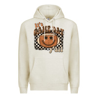 Oatmeal Heather it's game day y'all football smiley face Premium Hoodie - BarkalooDesign