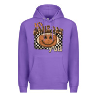 Purple it's game day y'all football smiley face Premium Hoodie - BarkalooDesign