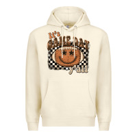 Sandshell it's game day y'all football smiley face Premium Hoodie - BarkalooDesign