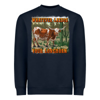 Navy whatever lassos your longhorn Heavyweight Sweatshirt - RanaPortraitStore