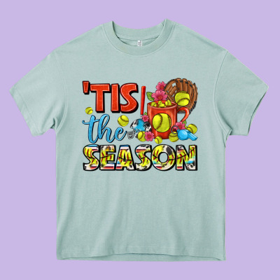 Tis The Season  Softball Coffee Mug Heavy Core Tee Designed By Fadigitalartstudio