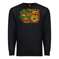 Black coffee and christmas cheer Premium Sweatshirt - RanaPortraitStore