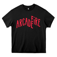 Black Arcade Fire Heavy Core Tee - linhVisuals