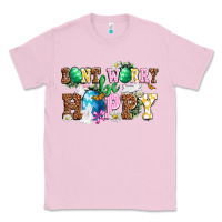 Bubblegum Pink Easter Day Don't worry be hoppy Classic Tee - OliviaCreatesArt