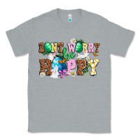 Heather Grey Easter Day Don't worry be hoppy Classic Tee - OliviaCreatesArt