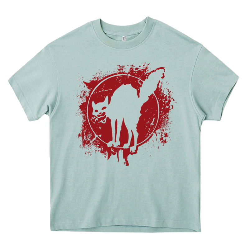Anarchist Black Cat Heavy Core Tee by linhVisuals | Teevron